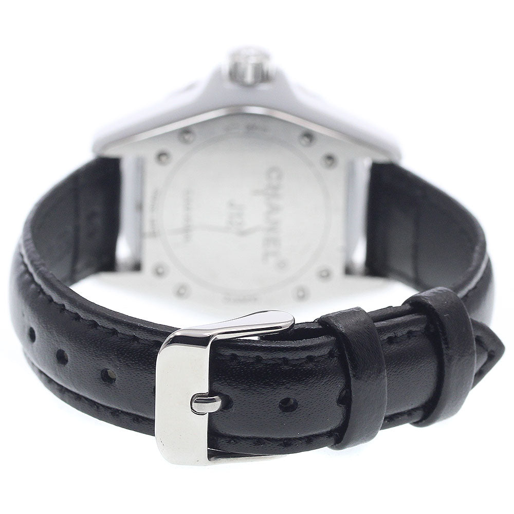 CHANEL H1628 J12 White Ceramic 12-Diamond Quartz Women's Watch