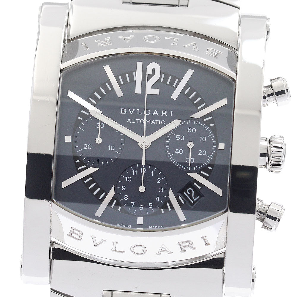 BVLGARI AA48SCH Assioma Chronograph Date Automatic Men's Watch