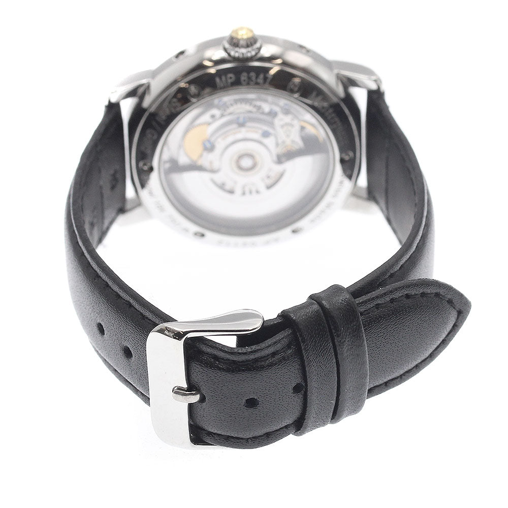 Maurice Lacroix MP6347-YS101-19F Masterpiece YG Bezel Triple Calendar Automatic Men's Watch with Warranty Card