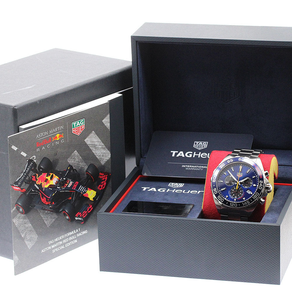 TAG Heuer CAZ101AB Formula 1 Red Bull Racing Chronograph Quartz Men's Watch Excellent Condition with Box and Warranty.
