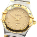 OMEGA 1362.10 Constellation Mini YG Bezel Half Bar Quartz Ladies Watch with Warranty