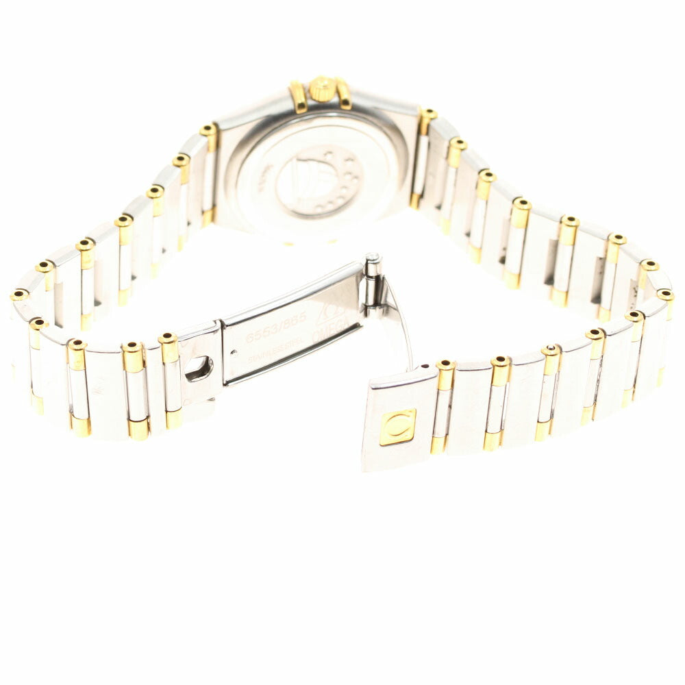 OMEGA 1362.10 Constellation Mini YG Bezel Half Bar Quartz Ladies Watch with Warranty