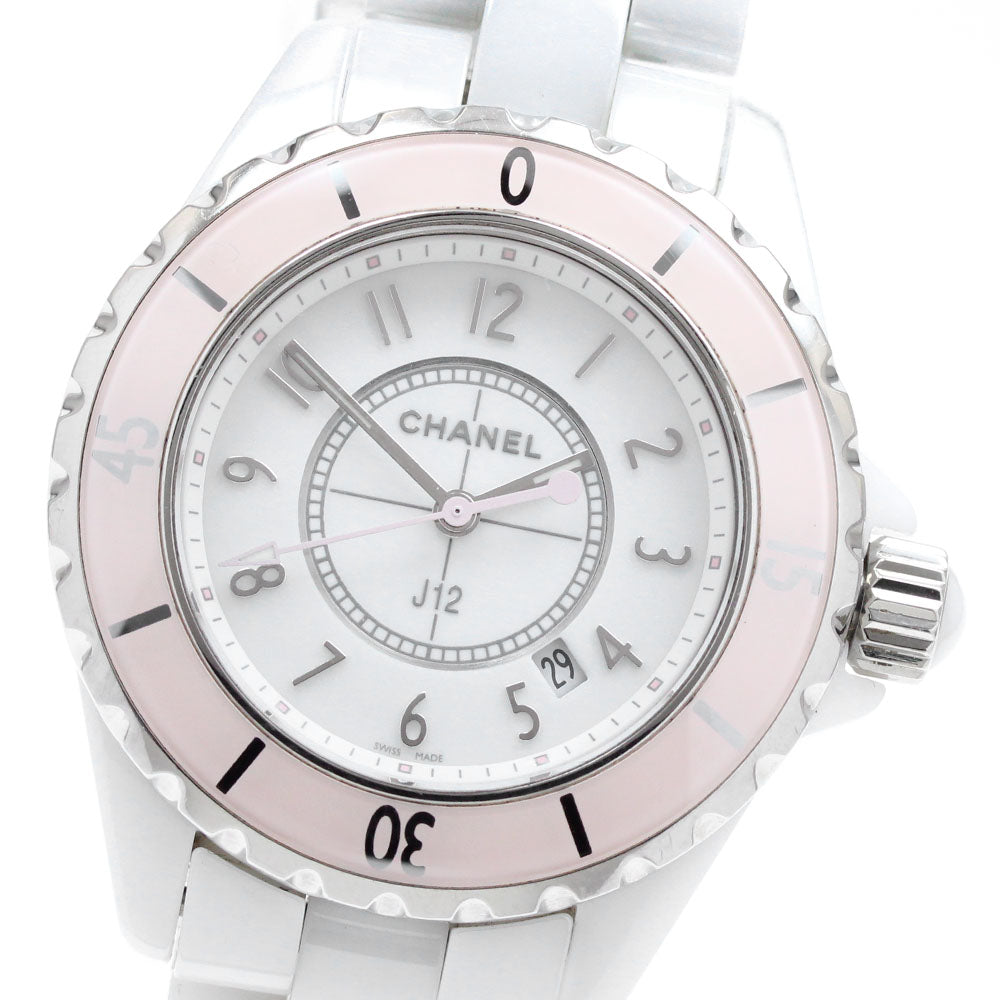 CHANEL H4467 J12 Soft Pink White Ceramic Limited Edition of 1200 Pieces Worldwide Quartz Women's Watch with Warranty Card