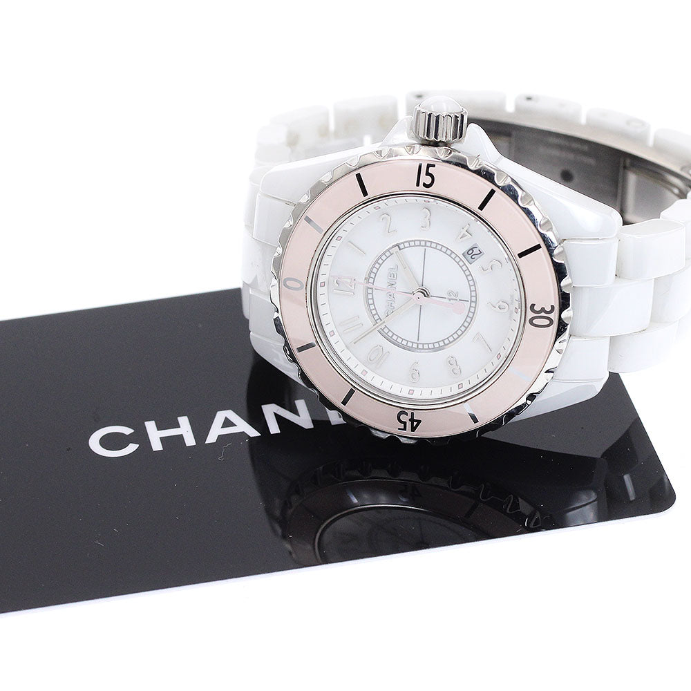 CHANEL H4467 J12 Soft Pink White Ceramic Limited Edition of 1200 Pieces Worldwide Quartz Women's Watch with Warranty Card