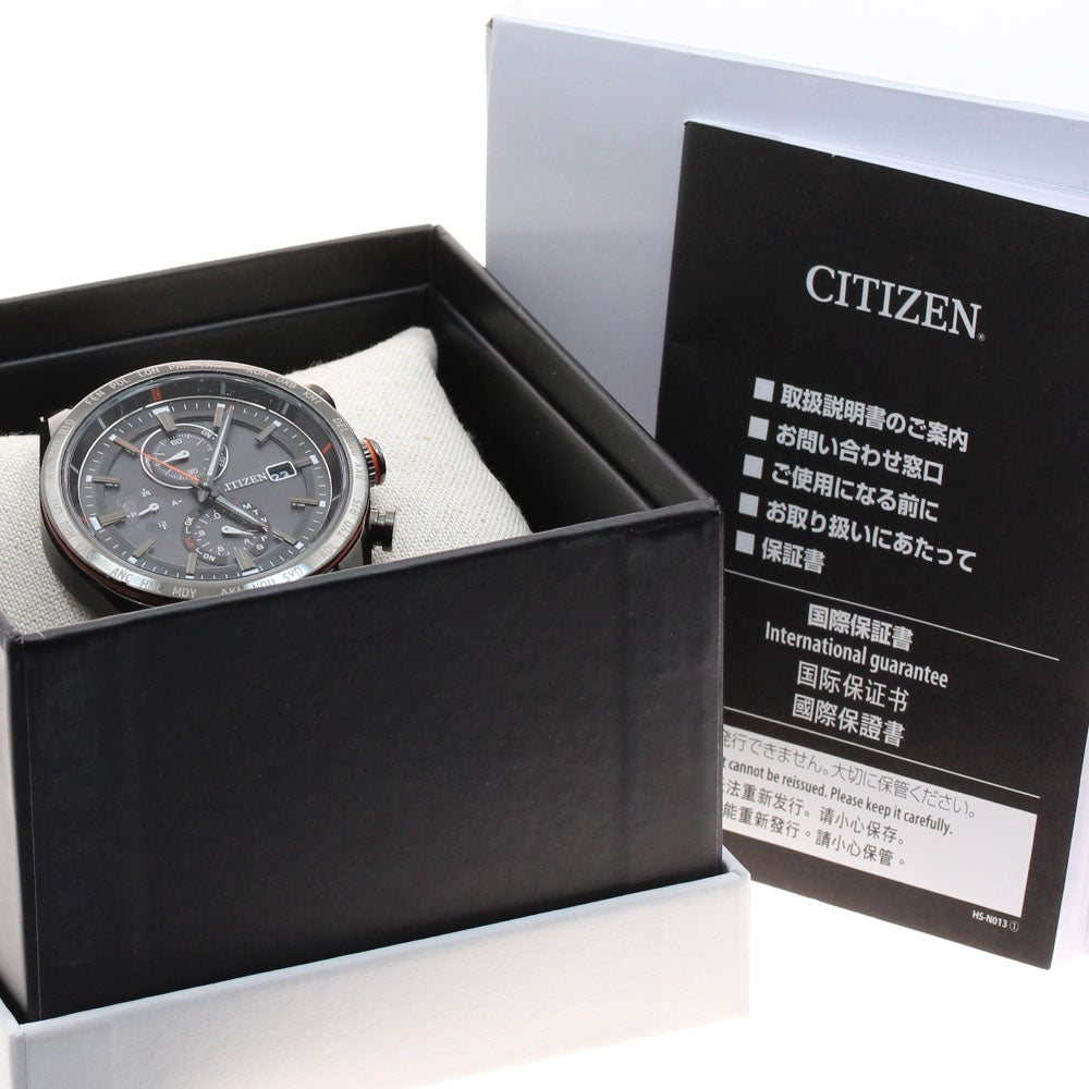CITIZEN H800-T025871/AT8185-62E Act Line Black Titanium Eco-Drive Solar Radio-Controlled Men's Watch Excellent Condition with Box and Warranty.