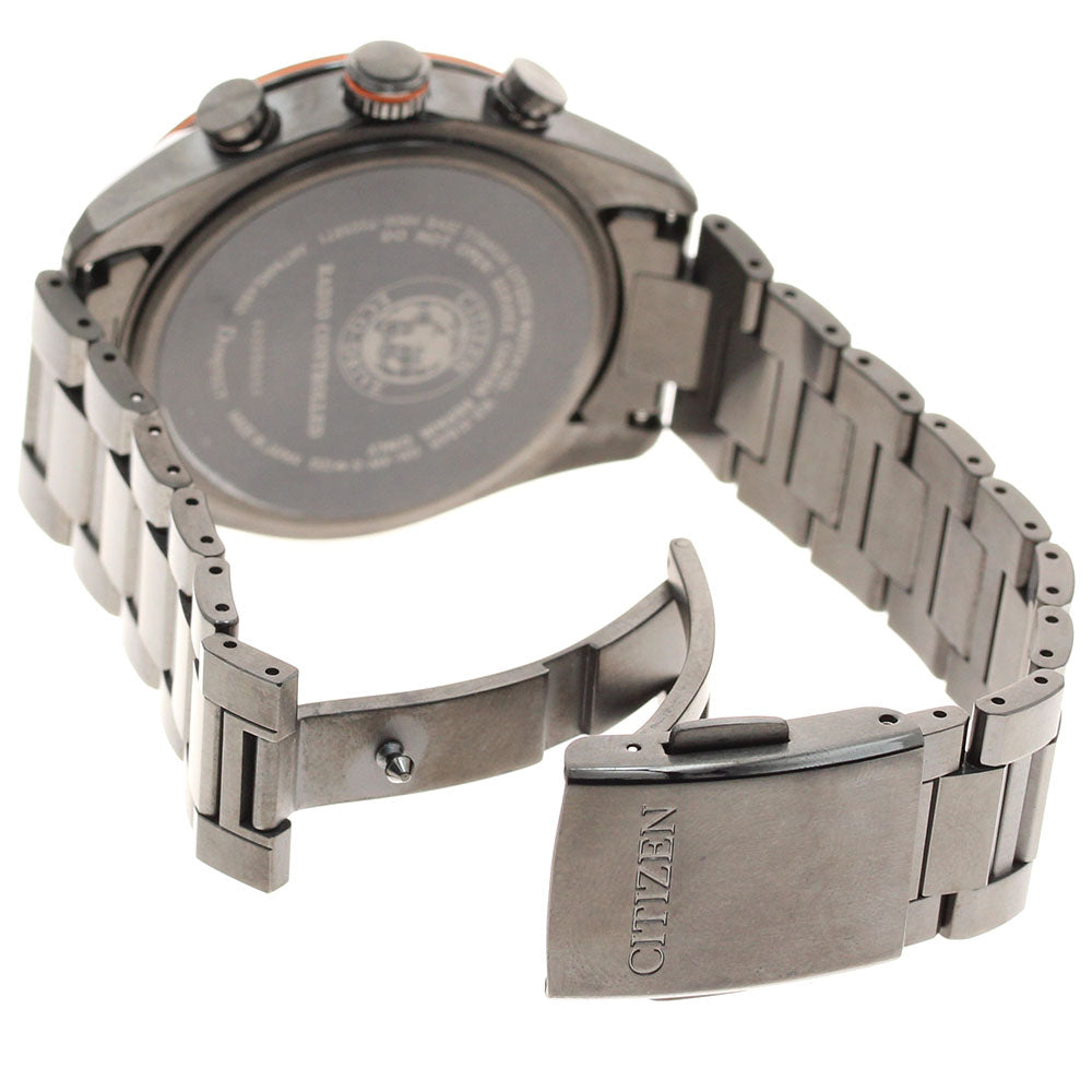 CITIZEN H800-T025871/AT8185-62E Act Line Black Titanium Eco-Drive Solar Radio-Controlled Men's Watch Excellent Condition with Box and Warranty.