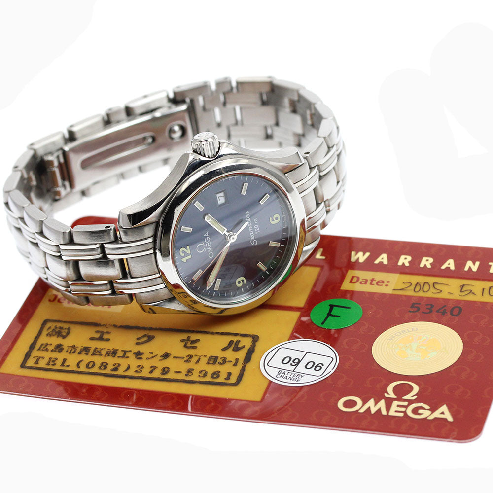 OMEGA 2571.83 Seamaster 120 Date Quartz Ladies Watch with Warranty