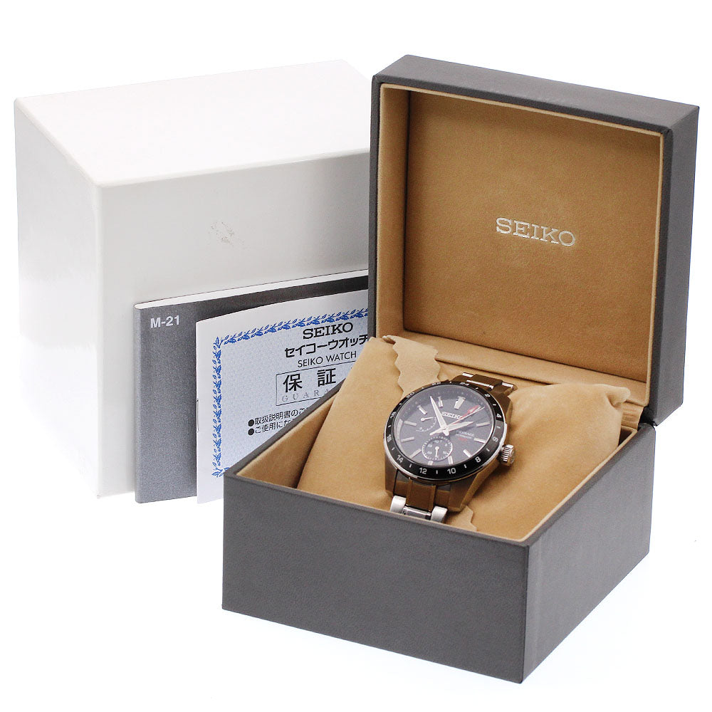 SEIKO SARF005/6R64-00C0 Presage GMT Automatic Men's Watch Excellent Condition with Box and Warranty Card