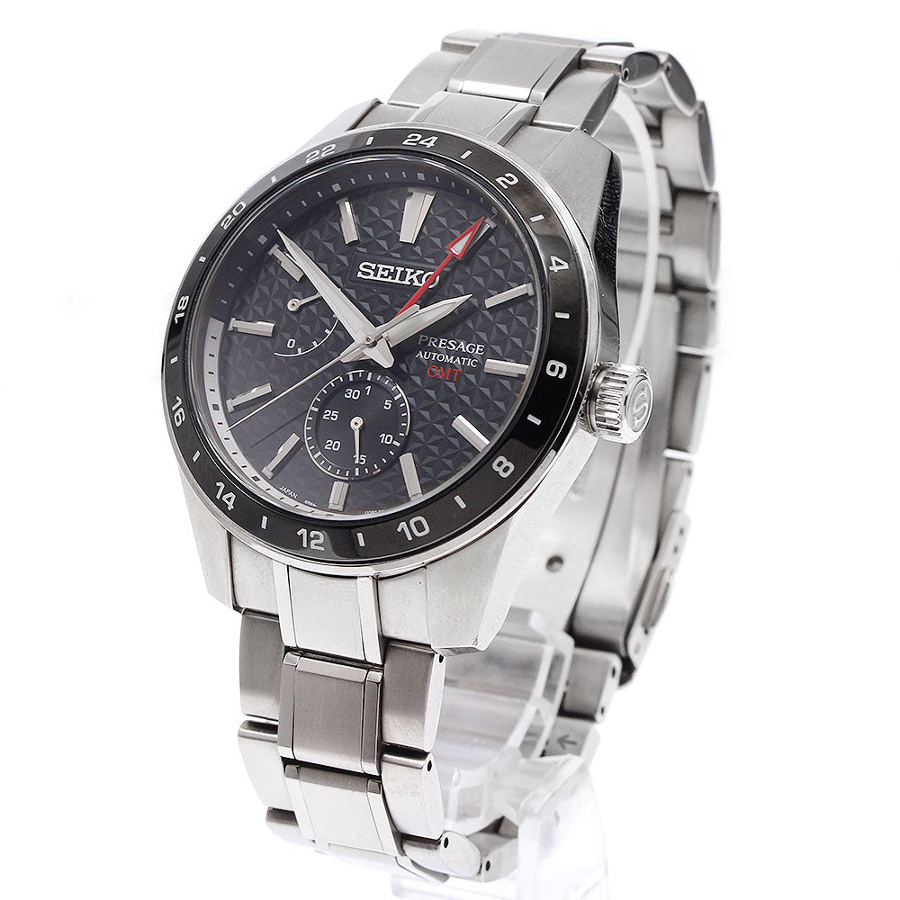 SEIKO SARF005/6R64-00C0 Presage GMT Automatic Men's Watch Excellent Condition with Box and Warranty Card