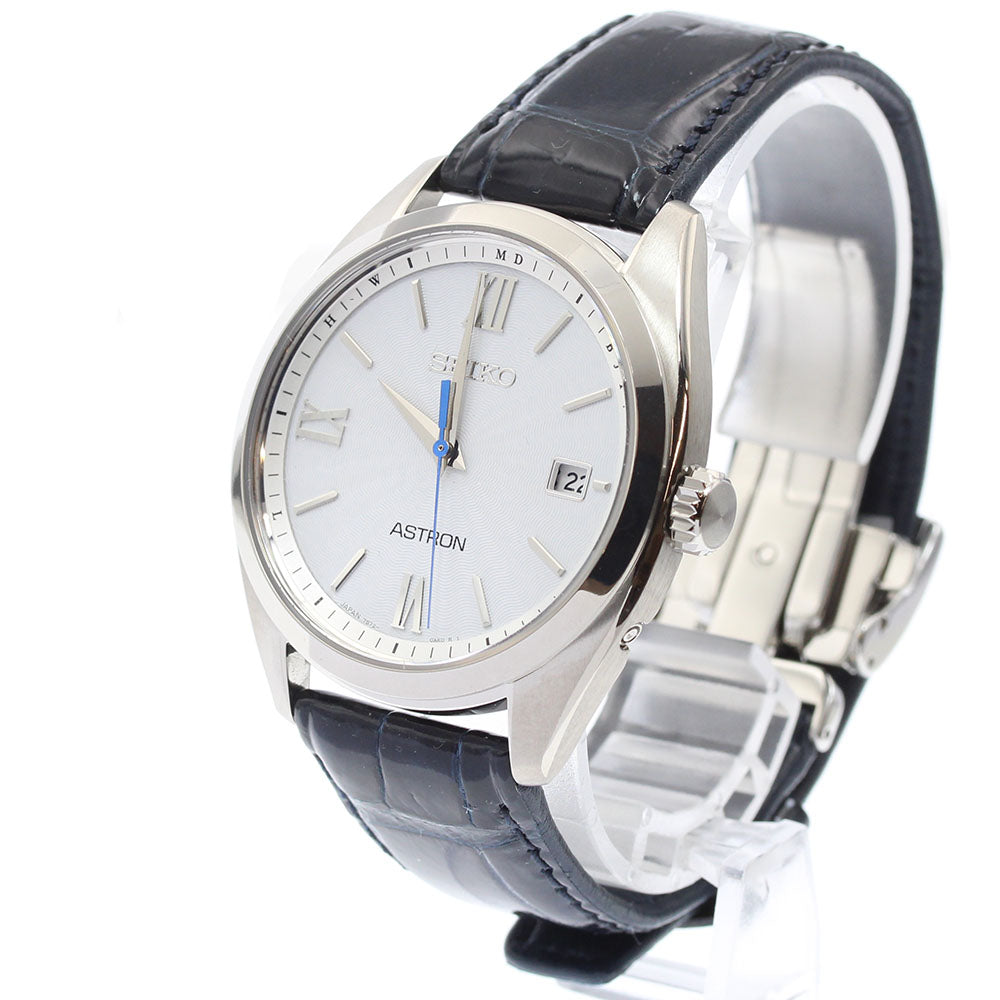 SEIKO SBXY035/7B72-0AD0 Astron Origin Date Solar Radio Controlled Men's Watch Excellent Condition with Box and Warranty Card
