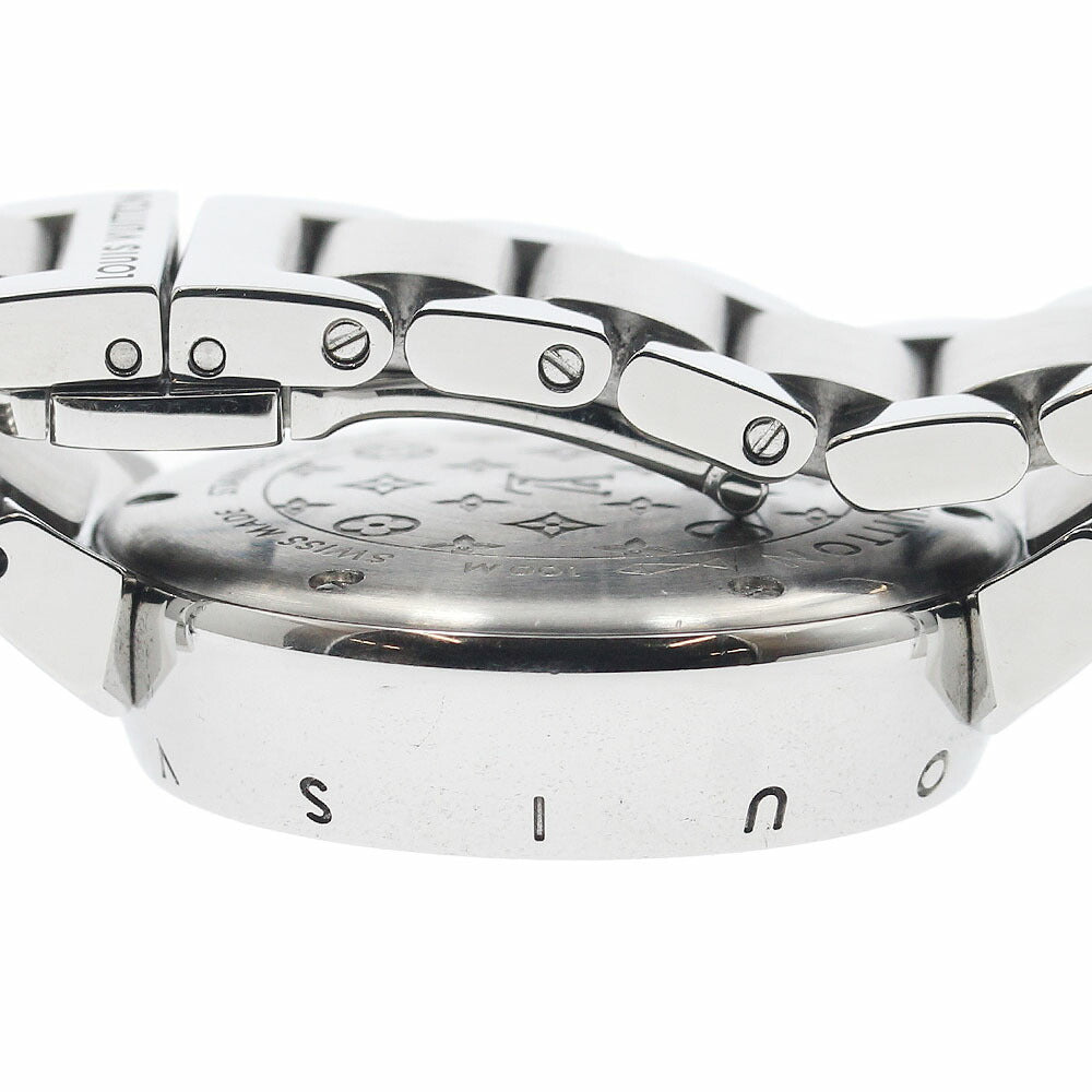 LOUIS VUITTON Q121K Tambour Date Quartz Ladies Watch with Box and Warranty Card