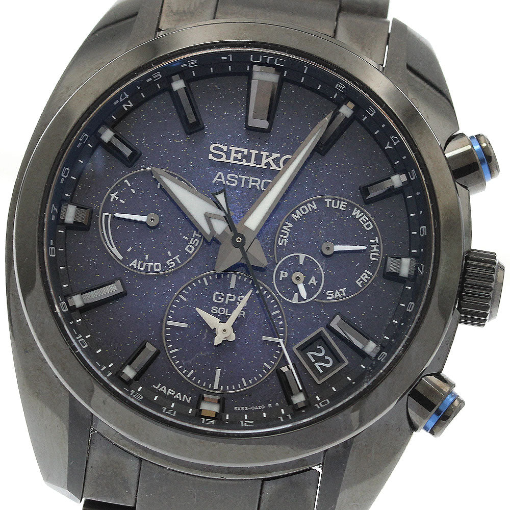 SEIKO SBXC077/5X53-0BC0 Astron Nebula GPS Solar Radio Controlled Men's Watch Excellent Condition with Box and Warranty.