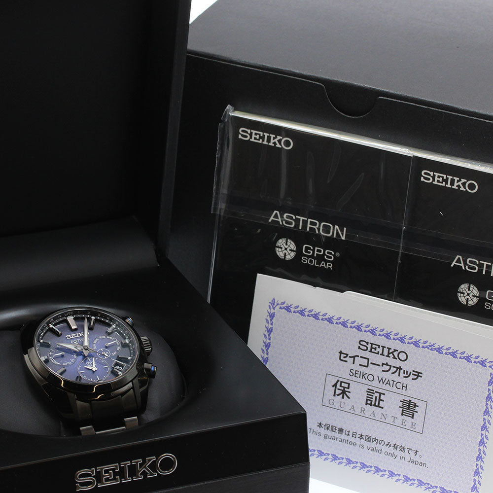 SEIKO SBXC077/5X53-0BC0 Astron Nebula GPS Solar Radio Controlled Men's Watch Excellent Condition with Box and Warranty.