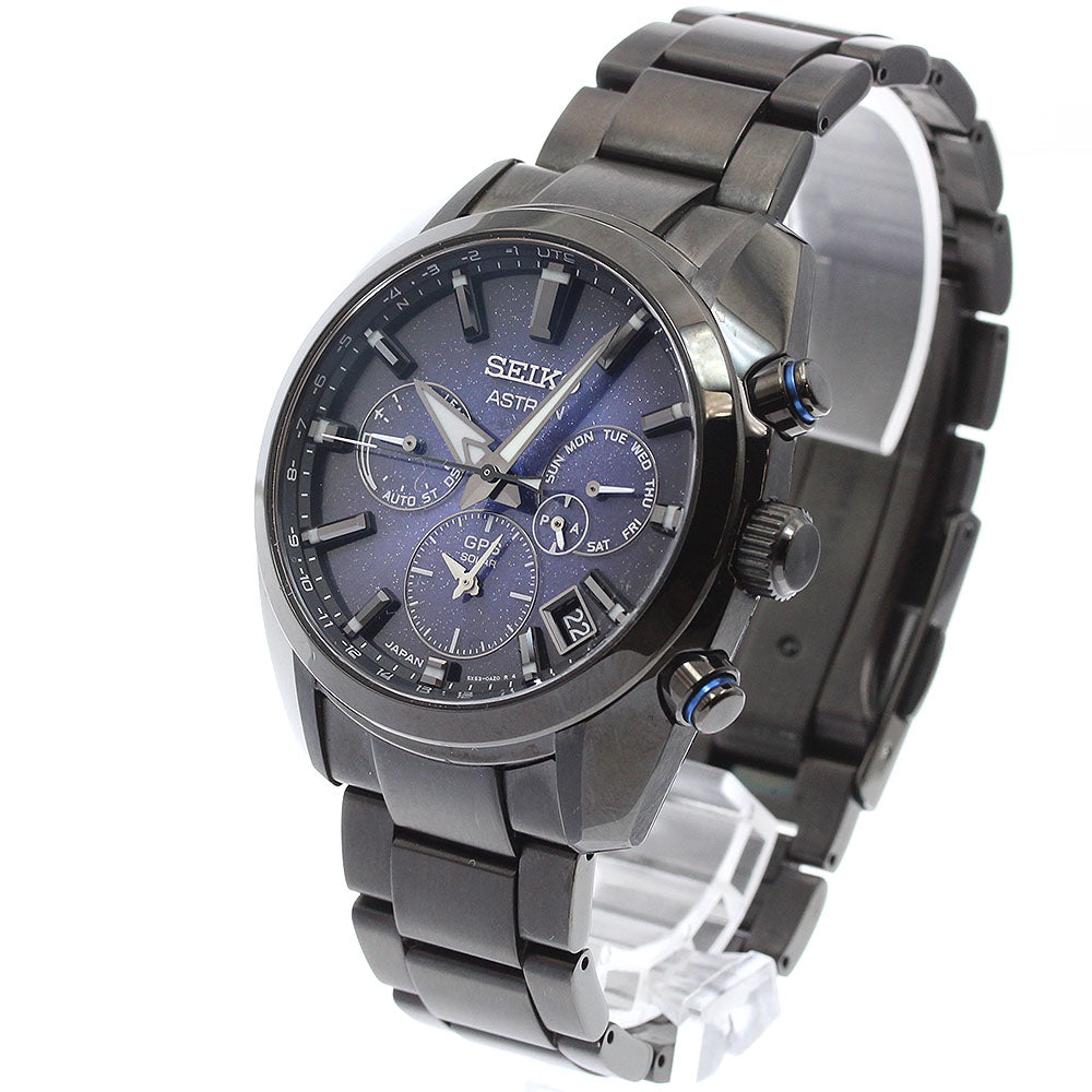 SEIKO SBXC077/5X53-0BC0 Astron Nebula GPS Solar Radio Controlled Men's Watch Excellent Condition with Box and Warranty.