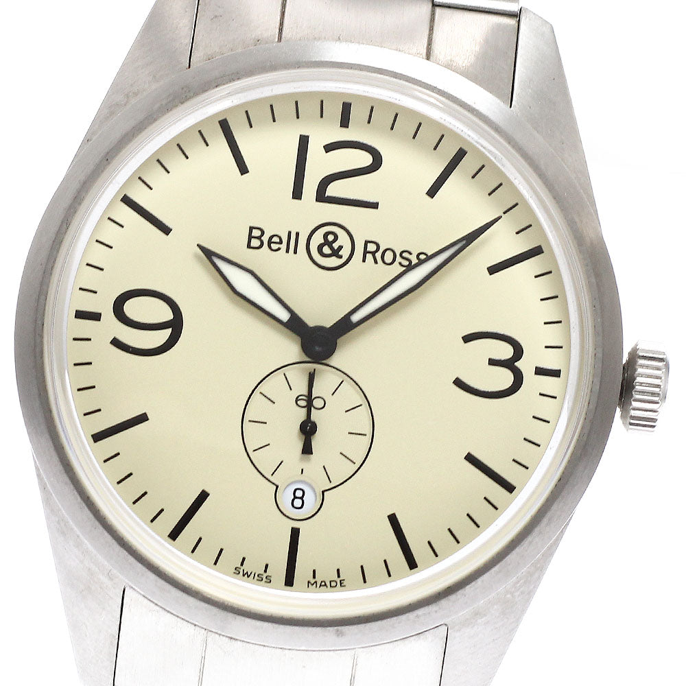 Bell & Ross BR123-95 Vintage Small Seconds Date Automatic Men's Watch - Excellent Condition