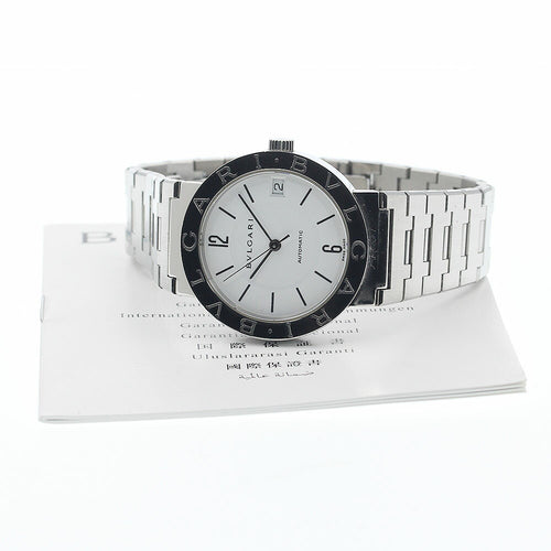 BVLGARI BB33SS Bulgari Date Automatic Men's Watch with Warranty Card