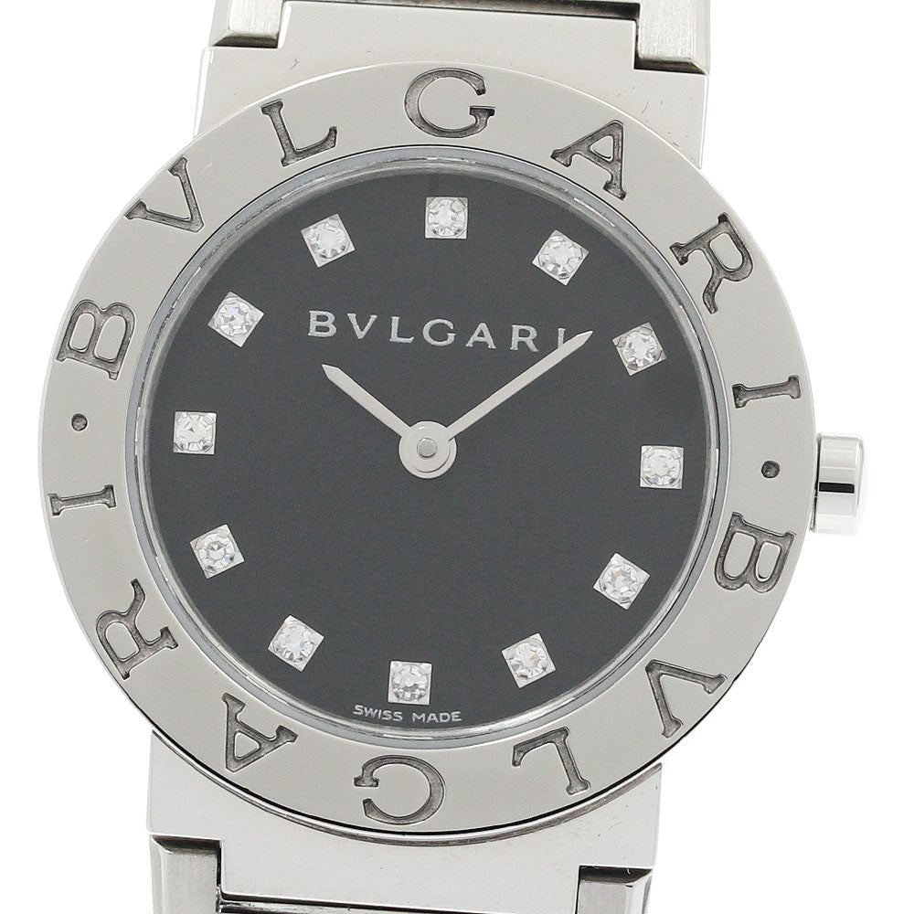 BVLGARI BB26SS Bulgari 12-Diamond Quartz Women's Watch Excellent Condition with Warranty.