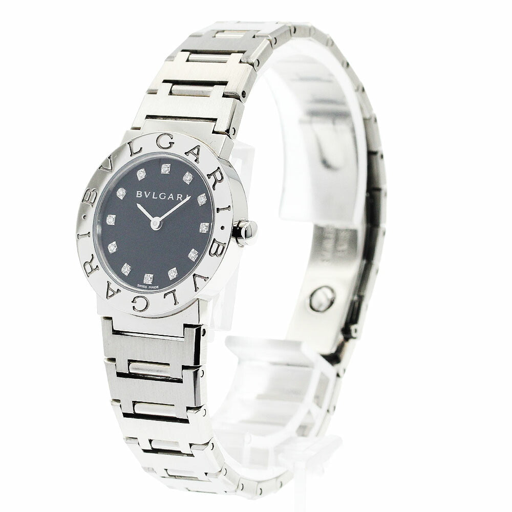 BVLGARI BB26SS Bulgari 12-Diamond Quartz Women's Watch Excellent Condition with Warranty.
