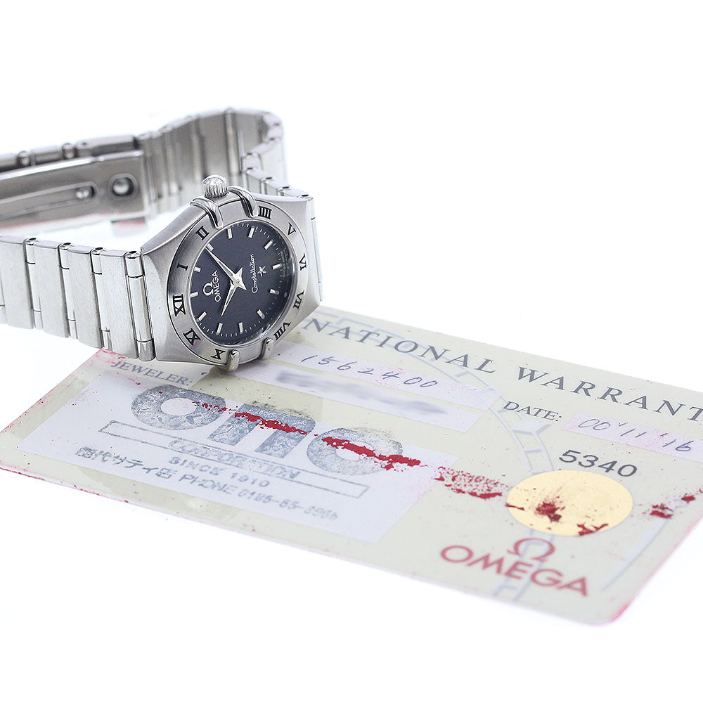 OMEGA 1562.40 Constellation Date Quartz Ladies' Watch Excellent Condition with Warranty Card