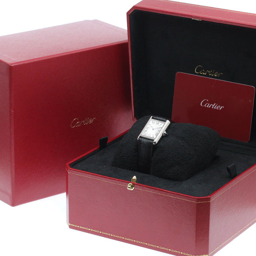 CARTIER WSTA0060 Tankmast SM Solar Women's Watch (with box and warranty)