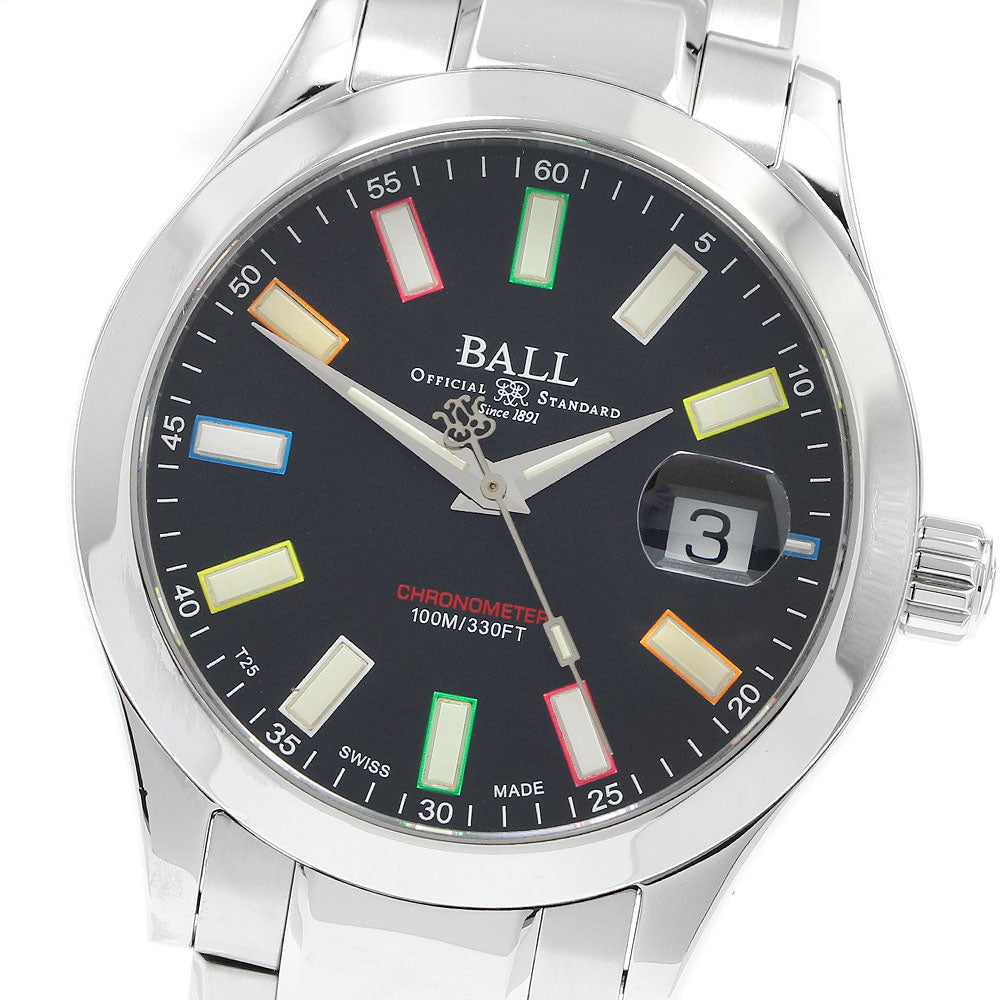 BALLWATCH NM2026C-S33CJ-BK Engineer III Marvelite Rainbow Date Automatic Men's Watch Excellent Condition with Box and Warranty.