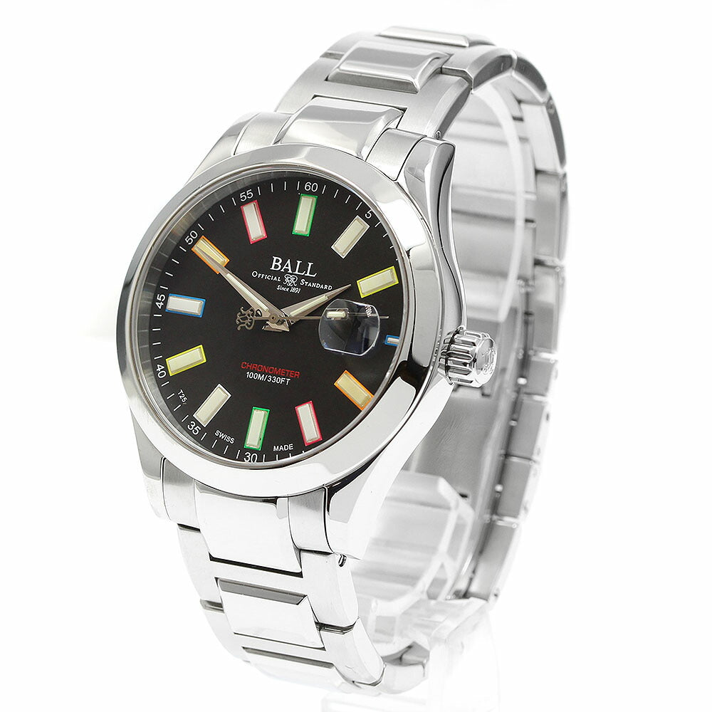 BALLWATCH NM2026C-S33CJ-BK Engineer III Marvelite Rainbow Date Automatic Men's Watch Excellent Condition with Box and Warranty.