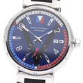 LOUIS VUITTON Q1D21 Tambour V-line Small Seconds Automatic Men's Watch with Box and Warranty Card