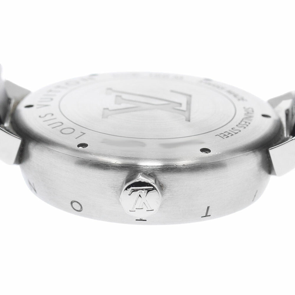 LOUIS VUITTON Q1D21 Tambour V-line Small Seconds Automatic Men's Watch with Box and Warranty Card