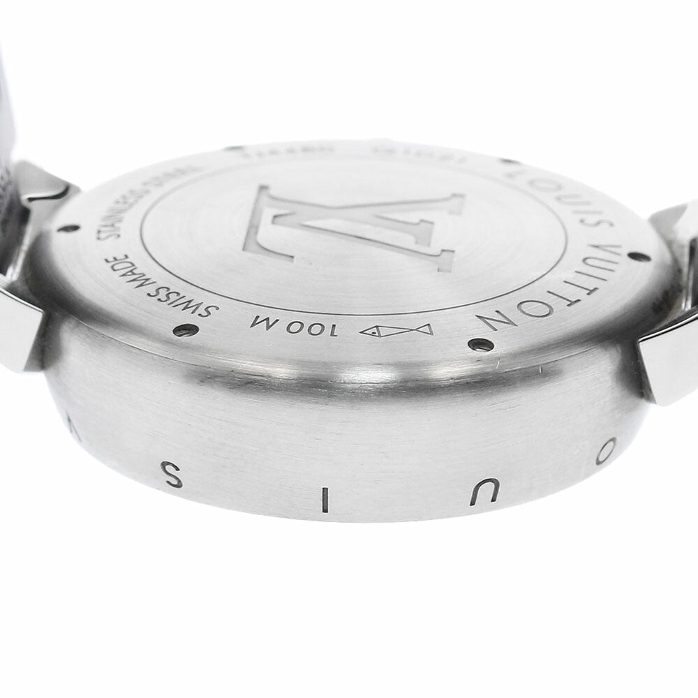 LOUIS VUITTON Q1D21 Tambour V-line Small Seconds Automatic Men's Watch with Box and Warranty Card