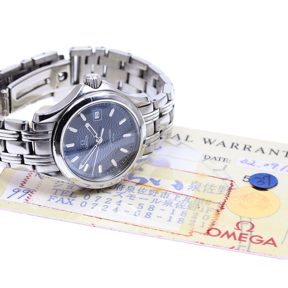 OMEGA 2571.81 Seamaster 120 Date Quartz Ladies Watch with Warranty