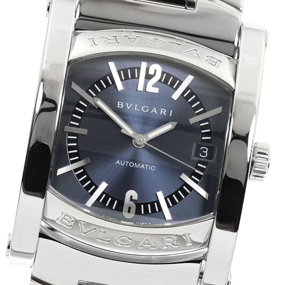BVLGARI AA44S Assioma Date Automatic Men's Watch Excellent Condition