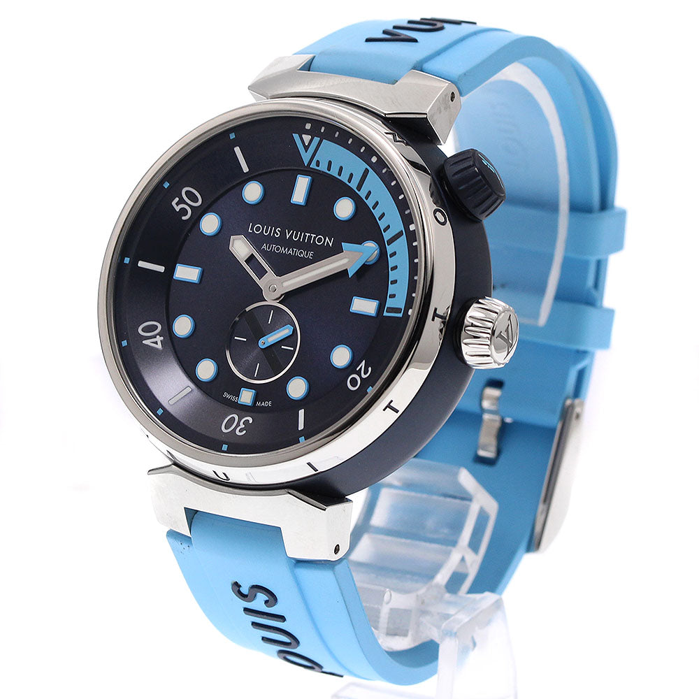 LOUIS VUITTON QA121 Tambour Street Diver Automatic Men's Watch (Good Condition)