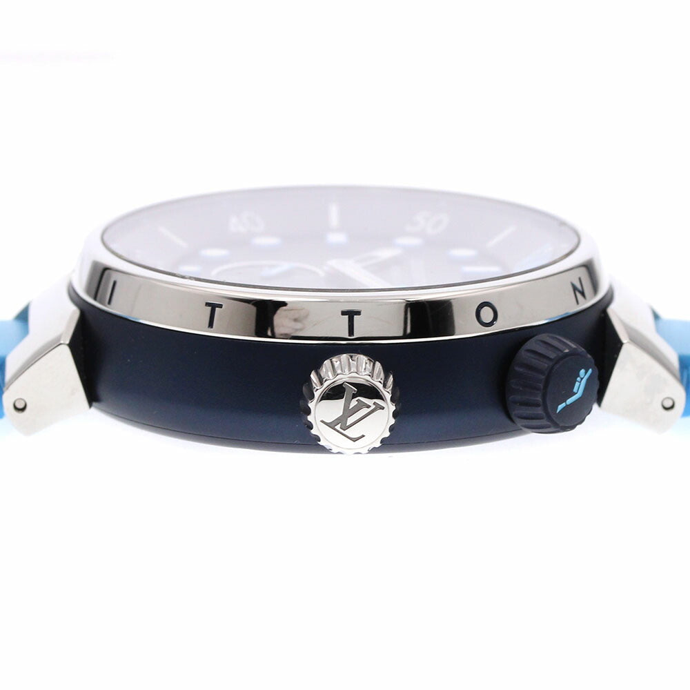 LOUIS VUITTON QA121 Tambour Street Diver Automatic Men's Watch (Good Condition)