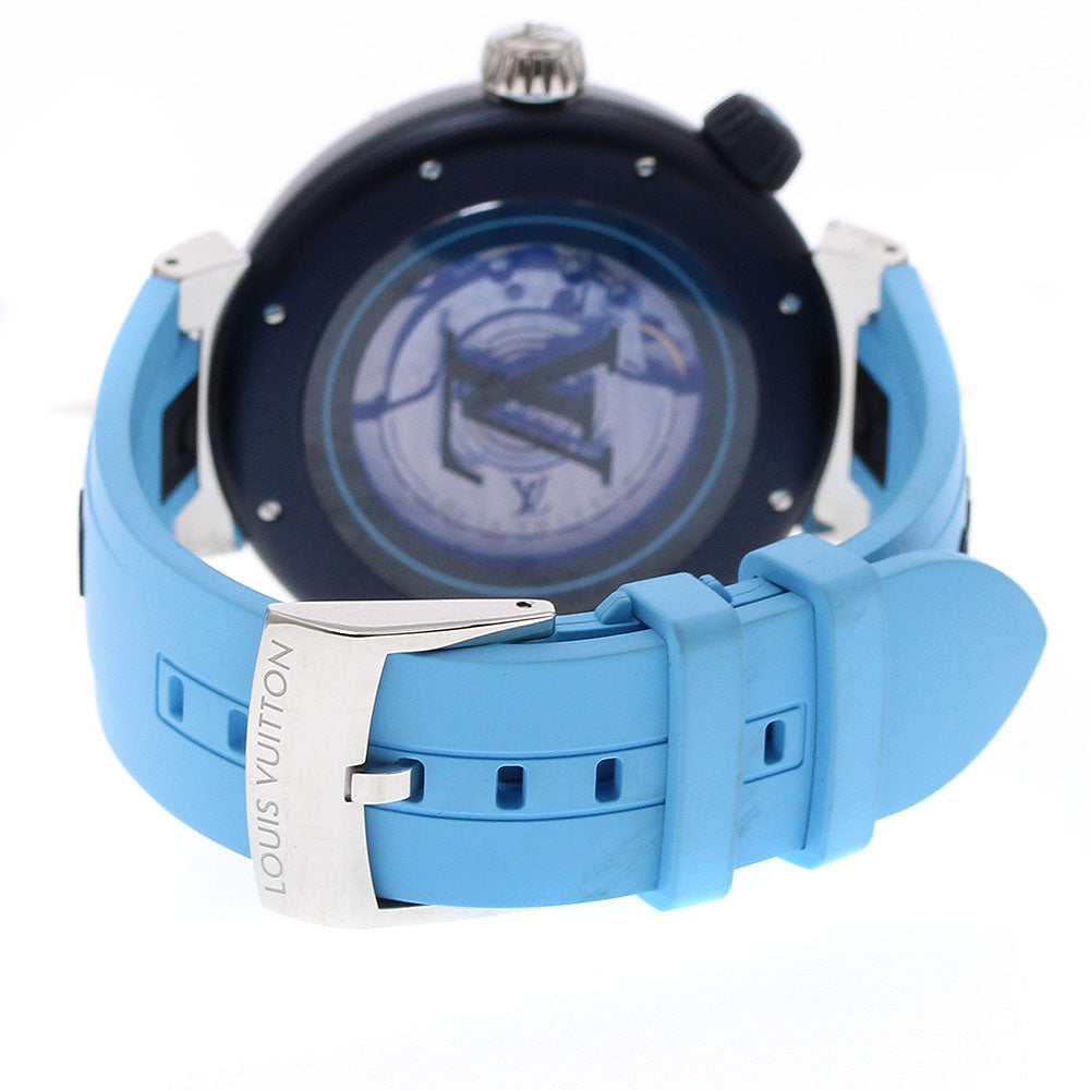 LOUIS VUITTON QA121 Tambour Street Diver Automatic Men's Watch (Good Condition)