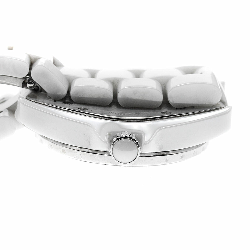 CHANEL H1628 J12 White Ceramic 12-Diamond Quartz Women's Watch with Warranty Card