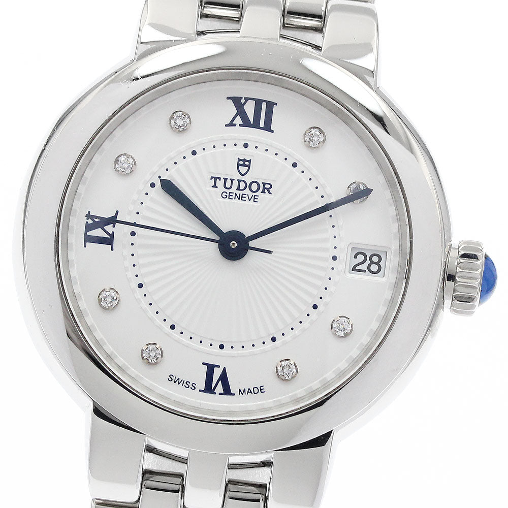 TUDOR 35800 Claire de Rose 8P Diamond Date Automatic Boys' Watch Excellent Condition with Warranty.
