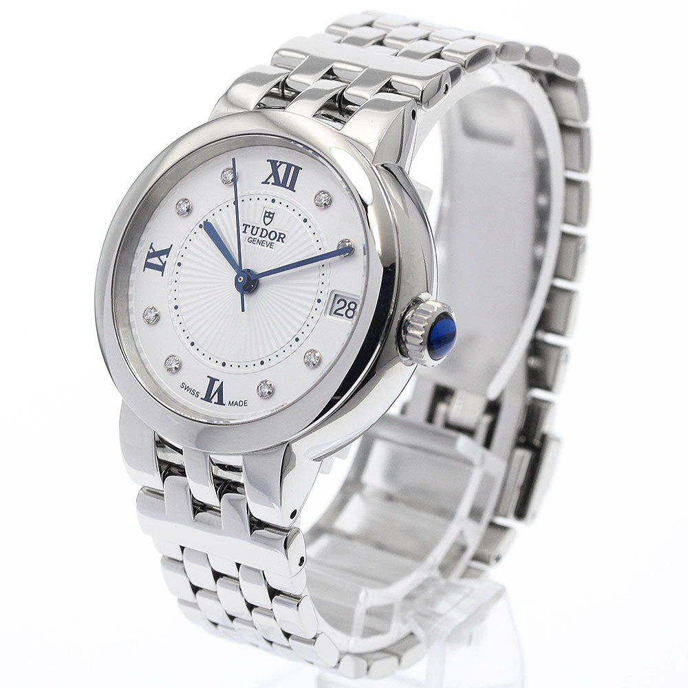 TUDOR 35800 Claire de Rose 8P Diamond Date Automatic Boys' Watch Excellent Condition with Warranty.