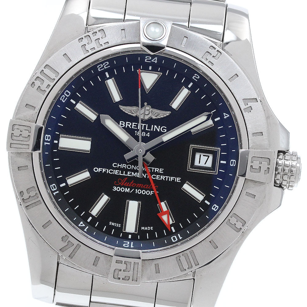 BREITLING A32390 Avenger II GMT Date Automatic Men's Watch with Warranty Card