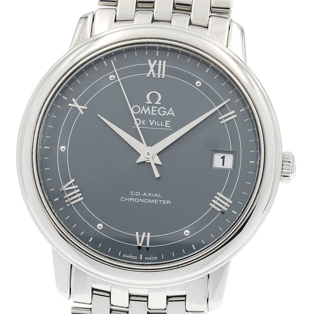OMEGA 424.10.37.20.03.002 De Ville Prestige Co-Axial Date Automatic Men's Watch Excellent Condition with Warranty.