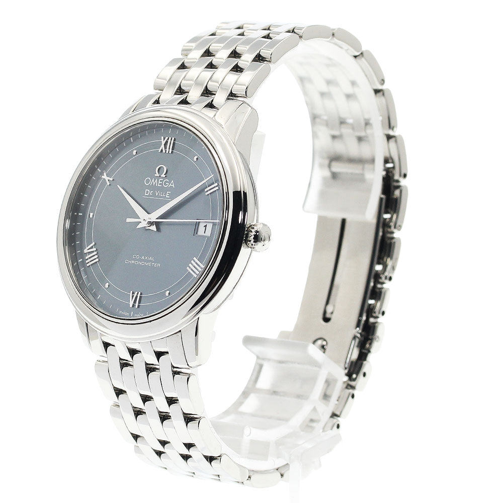 OMEGA 424.10.37.20.03.002 De Ville Prestige Co-Axial Date Automatic Men's Watch Excellent Condition with Warranty.
