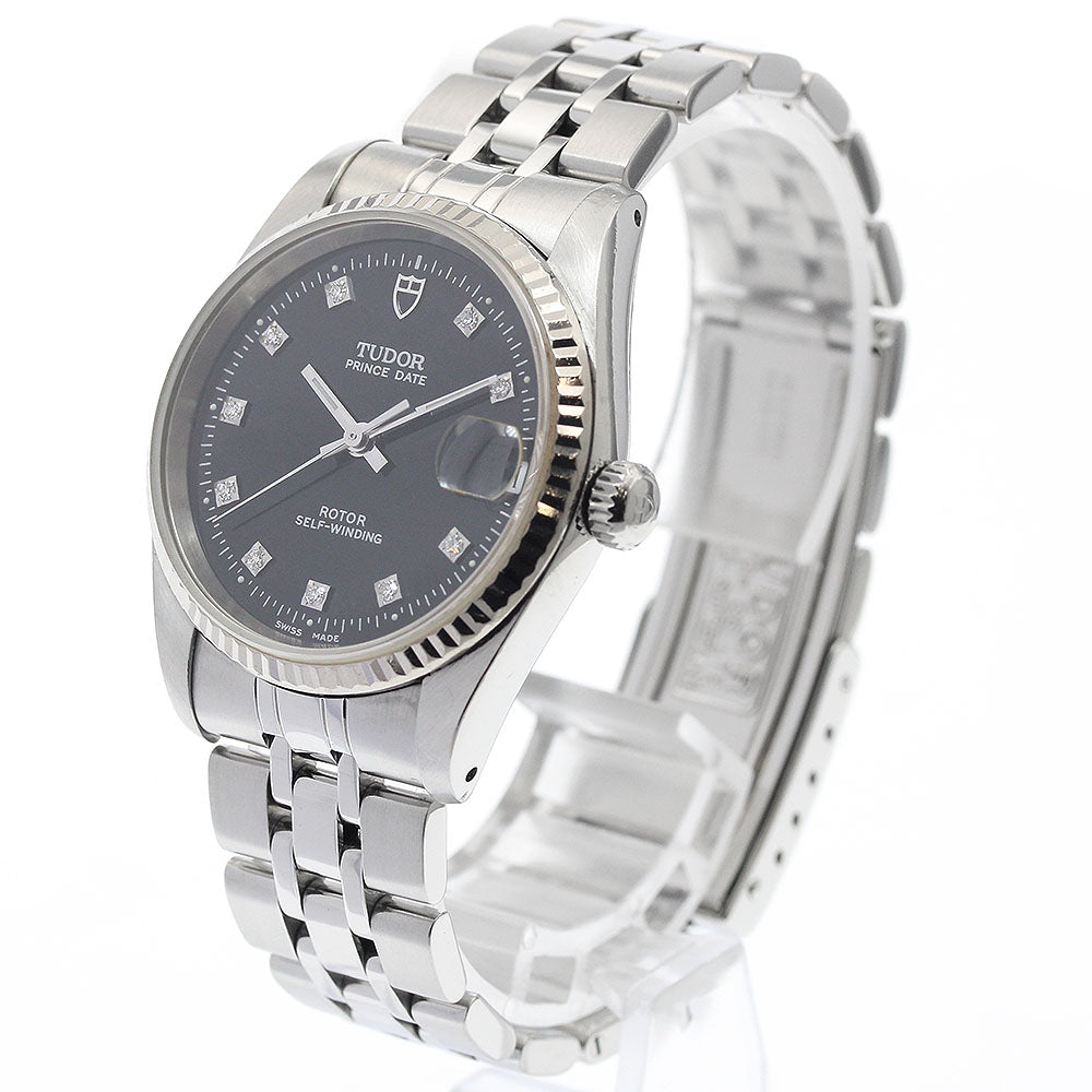 TUDOR 72034 Prince Date WG Bezel 10P Diamond Automatic Boys' Watch