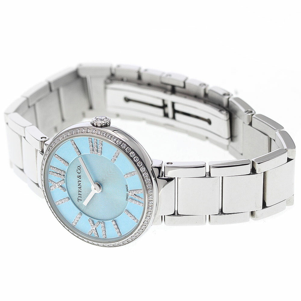 TIFFANY&Co. Ref.63320811 Atlas Diamond Bezel Quartz Ladies Watch (Good Condition)