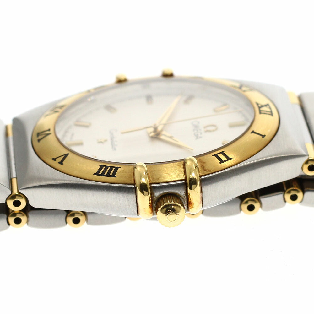 OMEGA 1312.30 Constellation Date Half Bar Quartz Men's Watch (Good Condition)