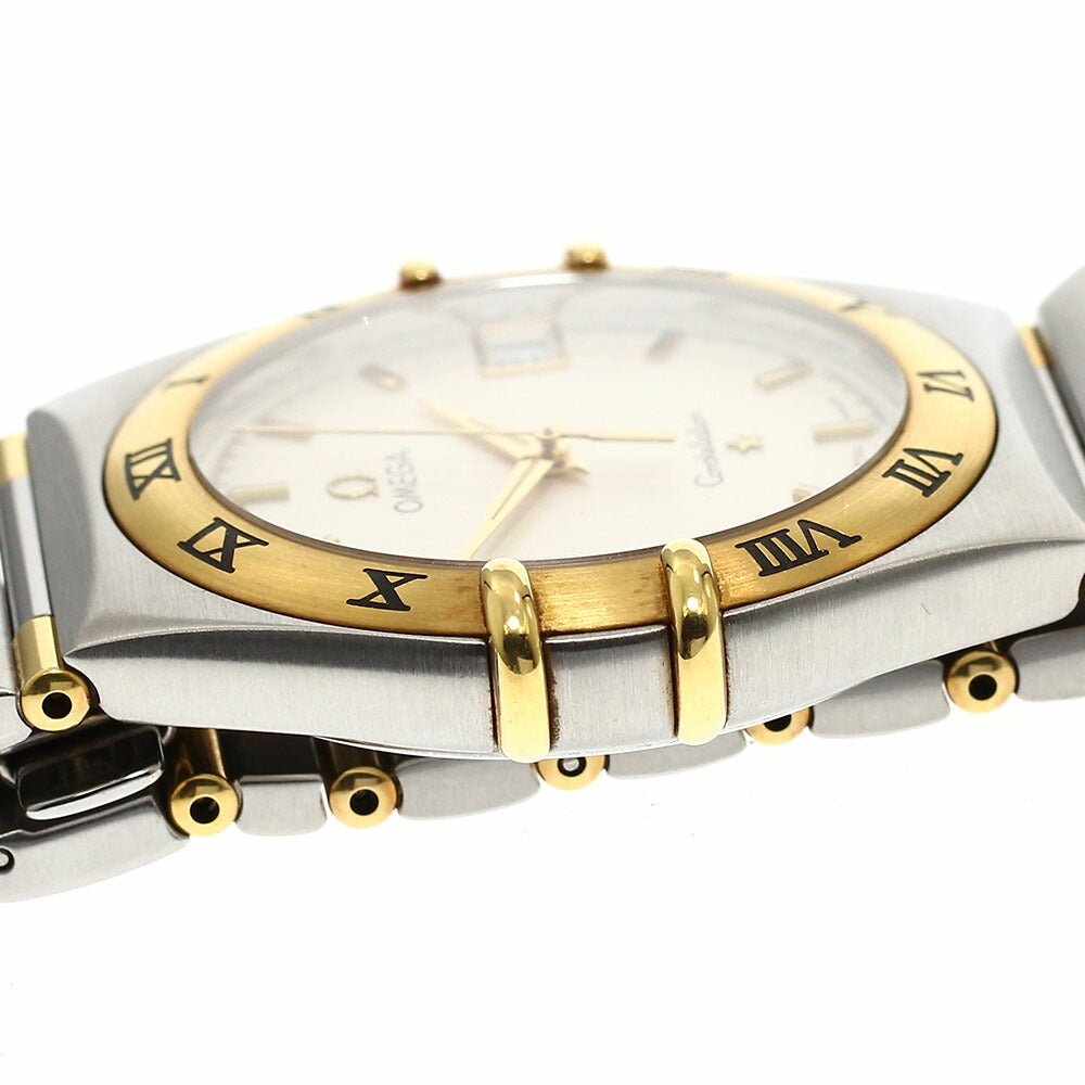 OMEGA 1312.30 Constellation Date Half Bar Quartz Men's Watch (Good Condition)