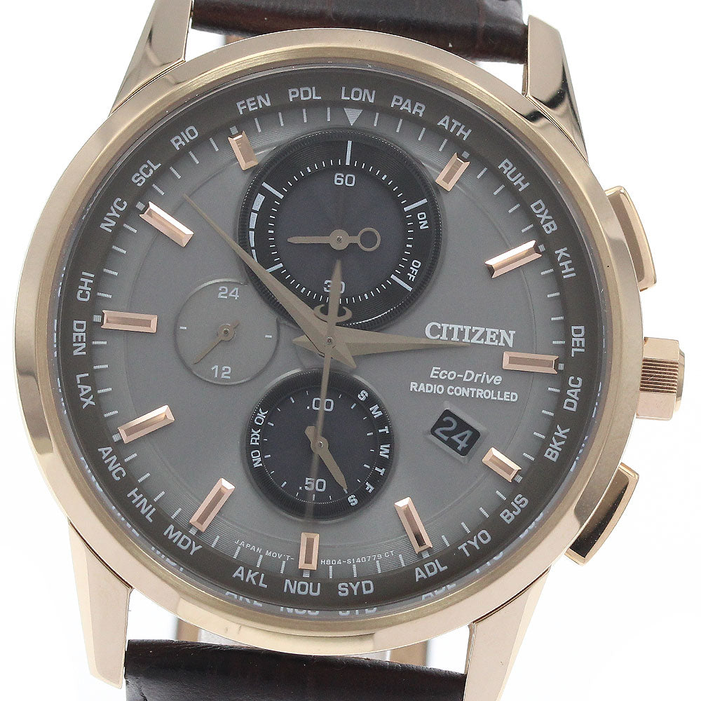 CITIZEN AT8113-12H/H804-S099412 Eco-Drive Chronograph Solar Radio-Controlled Men's Watch Excellent Condition with Original Box and Warranty Card.