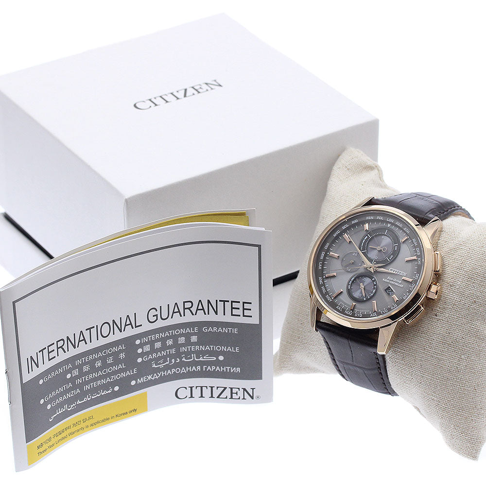CITIZEN AT8113-12H/H804-S099412 Eco-Drive Chronograph Solar Radio-Controlled Men's Watch Excellent Condition with Original Box and Warranty Card.