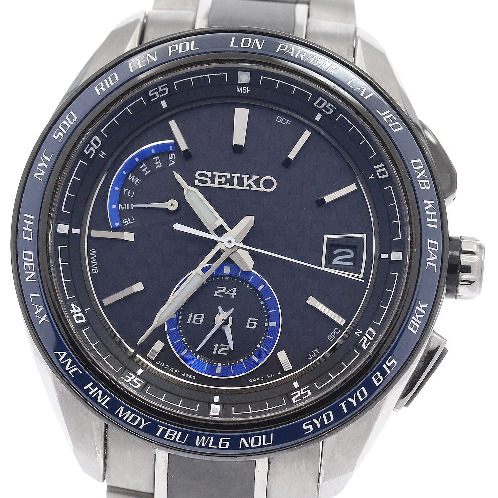 SEIKO SAGA261/8B63-0AN0 Brightz Day-Date Solar Radio-Controlled Men's Watch with Warranty