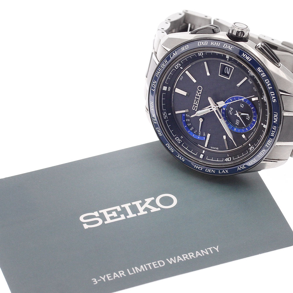 SEIKO SAGA261/8B63-0AN0 Brightz Day-Date Solar Radio-Controlled Men's Watch with Warranty
