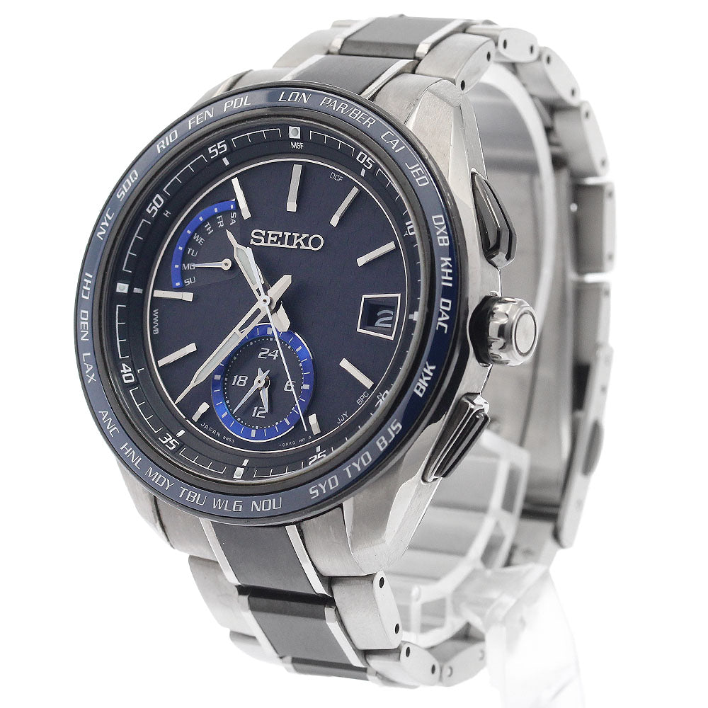 SEIKO SAGA261/8B63-0AN0 Brightz Day-Date Solar Radio-Controlled Men's Watch with Warranty