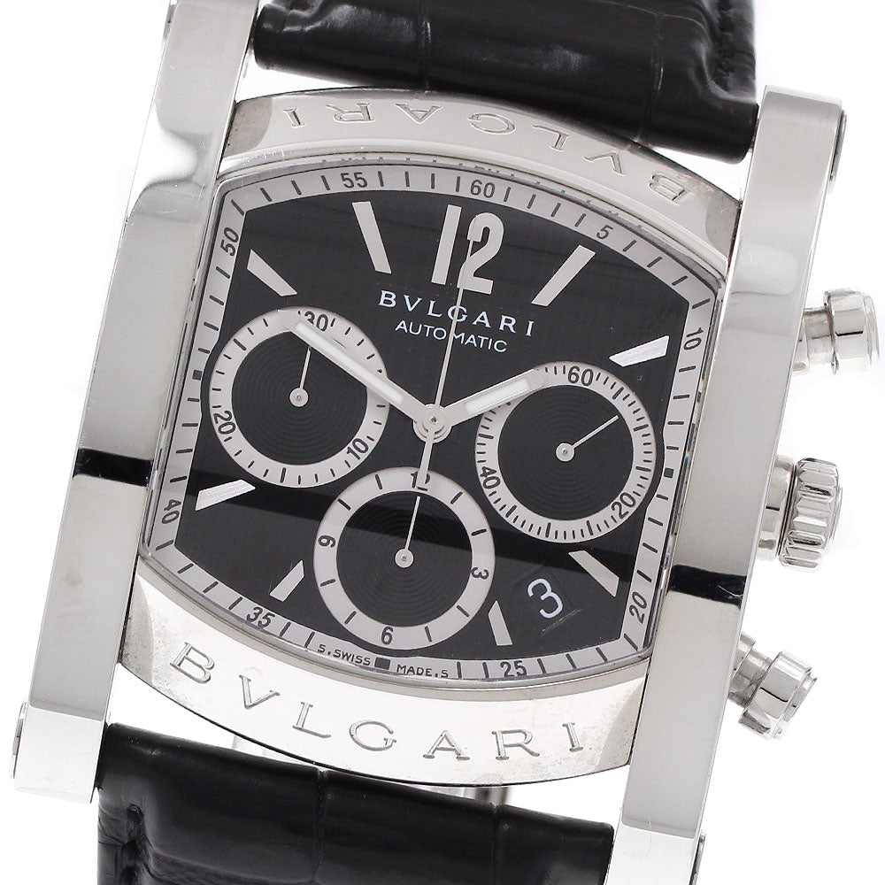 BVLGARI AA48SCH Assioma Chronograph Date Automatic Men's Watch
